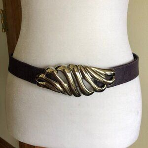 DOTTY SMITH Vintage Silver Belt Buckle & Interchangeable Belt Strip